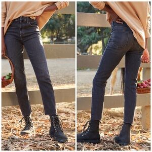 Frank & Eileen "Derry" Black Straight Leg Jeans Size 27